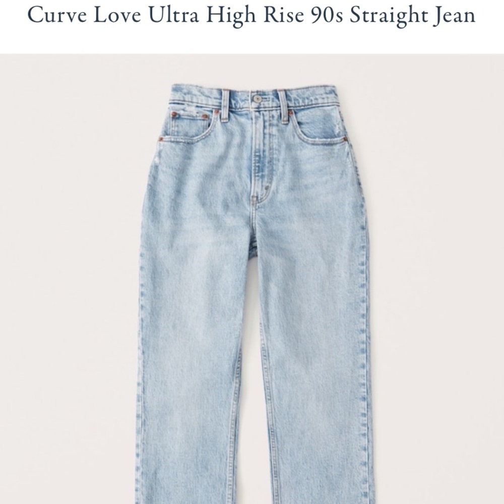 abercrombie 90s high rise curve love jeans